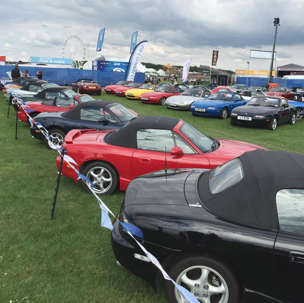 Over 150 MX-5s on club display at Silverstone Classic