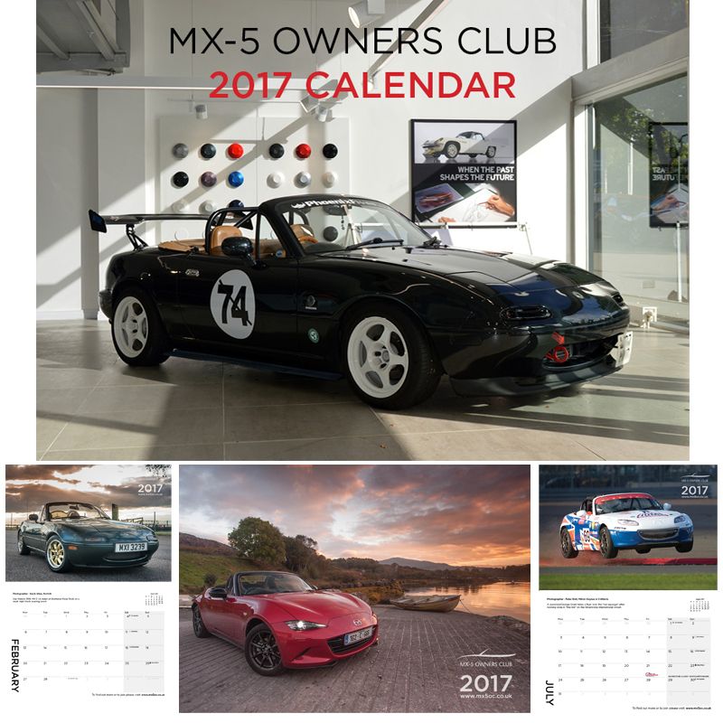 Get your photos in the MX-5 OC 2018 Calendar