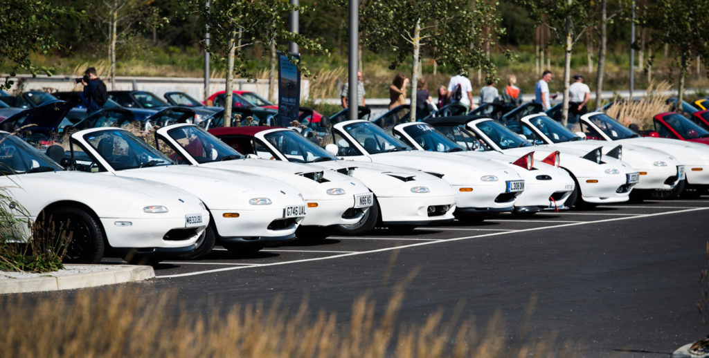 MX-5s at Gaydon