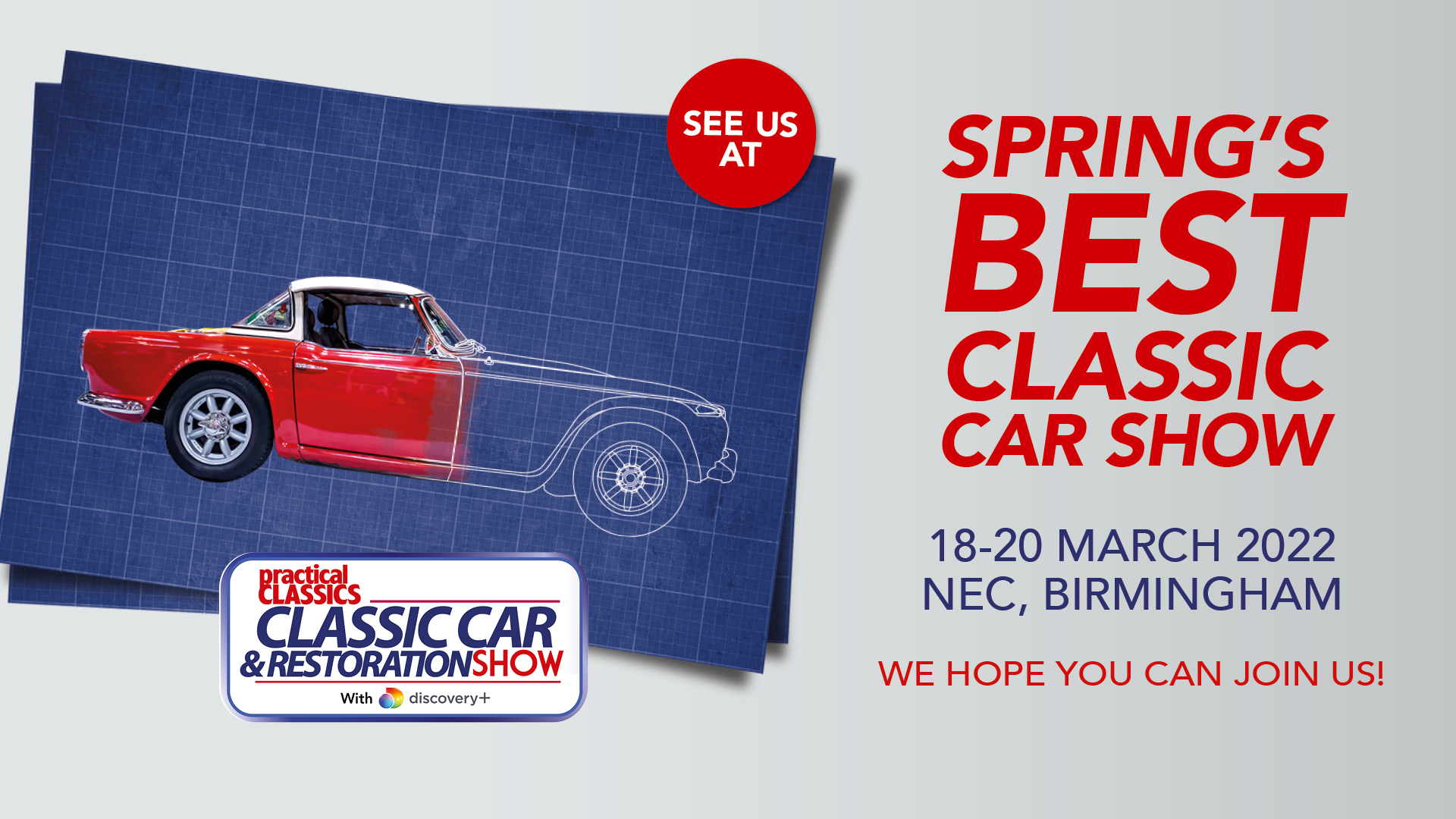 NEC Restoration show banner