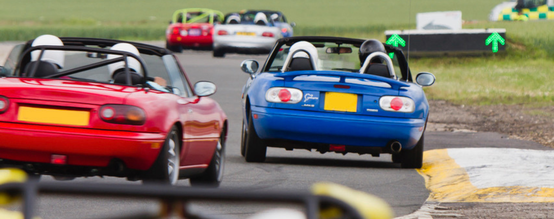 Blyton cars on track