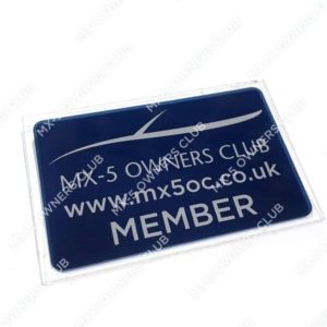 Owners Club Member Windscreen Sticker