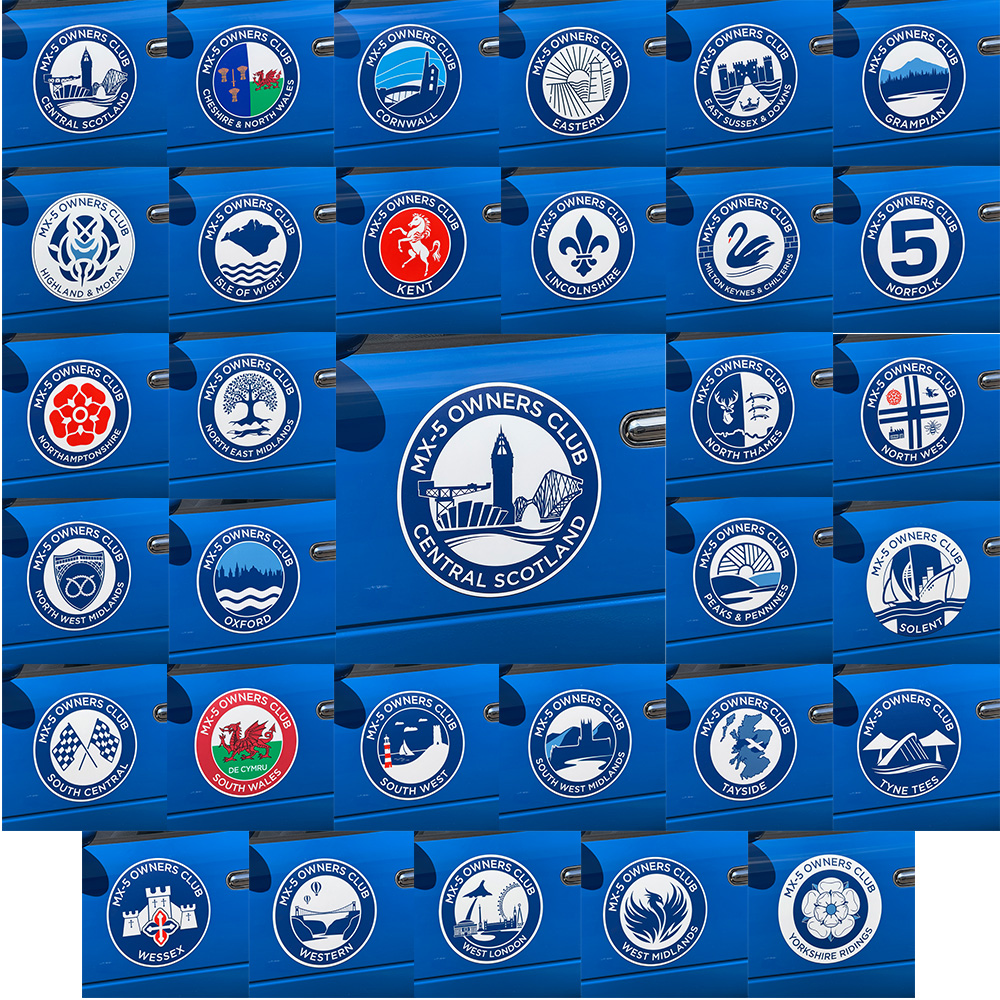 Club Area Car Door Magnets