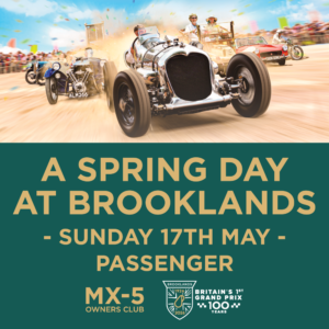 Spring Day at Brooklands: Guest / Passenger Ticket